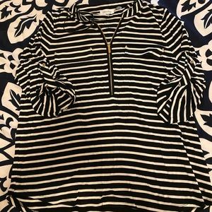 Calvin Klein striped blouse size Large BNWOT